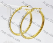 Stainless Steel Stone Earring KJE320211