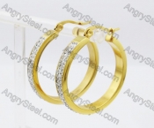 Stainless Steel Stone Earring KJE320213