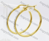 Stainless Steel Stone Earring KJE320214