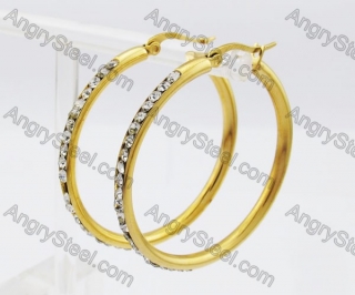 Stainless Steel Stone Earring KJE320215