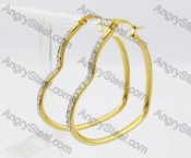 Stainless Steel Stone Earring KJE320216