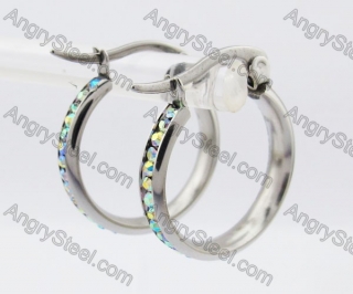 Stainless Steel Stone Earring KJE320219