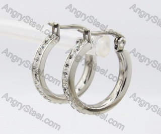 Stainless Steel Stone Earring KJE320223