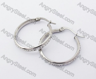 Stainless Steel Stone Earring KJE320224