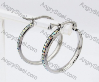 Stainless Steel Stone Earring KJE320225