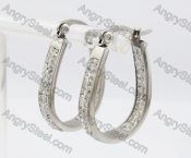 Stainless Steel Stone Earring KJE320226