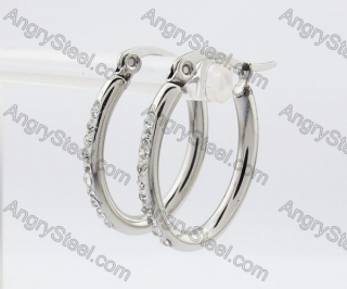 Stainless Steel Stone Earring KJE320228