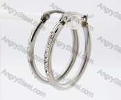 Stainless Steel Stone Earring KJE320230