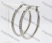 Stainless Steel Stone Earring KJE320235