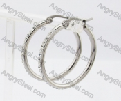 Stainless Steel Stone Earring KJE320236