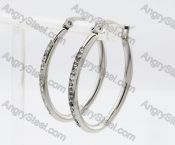 Stainless Steel Stone Earring KJE320237