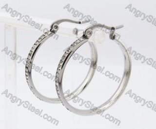 Stainless Steel Stone Earring KJE320239