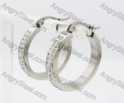 Stainless Steel Stone Earring KJE320241