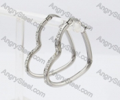 Stainless Steel Stone Earring KJE320242