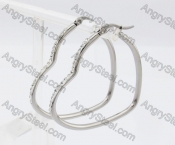 Stainless Steel Stone Earring KJE320244