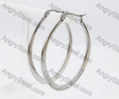 Stainless Steel Stone Earring KJE320246