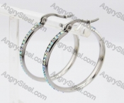 Stainless Steel Stone Earring KJE320247