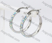 Stainless Steel Stone Earring KJE320249