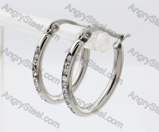 Stainless Steel Stone Earring KJE320250