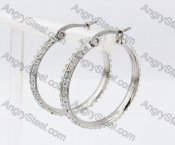 Stainless Steel Stone Earring KJE320252