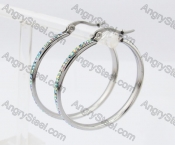 Stainless Steel Stone Earring KJE320255