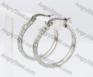 Stainless Steel Stone Earring KJE320259