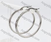 Stainless Steel Stone Earring KJE320260