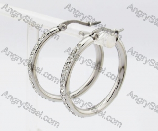 Stainless Steel Stone Earring KJE320270