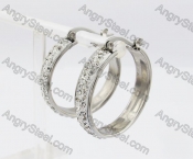 Stainless Steel Stone Earring KJE320271