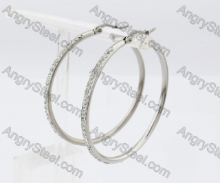 Stainless Steel Stone Earring KJE320272