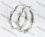 Stainless Steel Stone Earring KJE320273