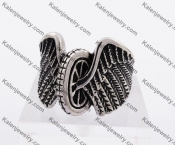 Stainless Steel Motorcycle Tires with Wings Biker Ring KJR4500001