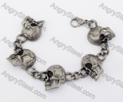 Stainless Steel Skull Bracelet KJB170143