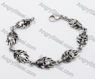 Stainless Steel Skull Bracelet KJB170147