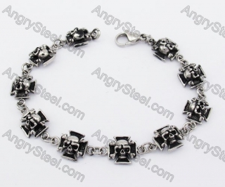 Stainless Steel Skull Bracelet KJB170153