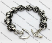 Stainless Steel Skull Bracelet  KJB550009