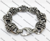 Stainless Steel Skull Bracelet  KJB550013