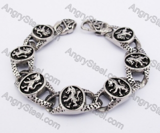 Stainless Steel Skull Bracelet  KJB550019