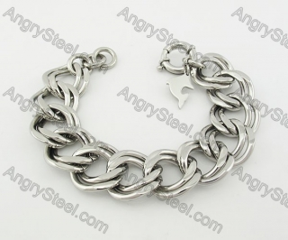 Stainless Steel Cross Skull Bracelet KJB550022