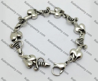 Stainless Steel Skull Bracelet  KJB550030