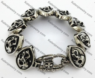 Stainless Steel Skull Bracelet  KJB550035