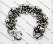 Stainless Steel Skull Bracelet  KJB550037