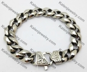 Stainless Steel Skull Bracelet KJB550066