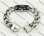 Stainless Steel Skull Bracelet KJB550088