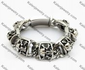 Stainless Steel Skull Bracelet KJB550091