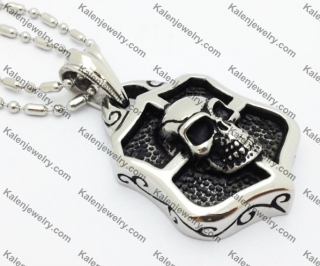 Stainless Steel Skull Pendant KJP550003