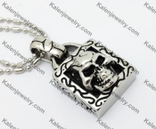 Stainless Steel Skull Pendant KJP550013