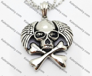 Stainless Steel Skull Pendant KJP550019