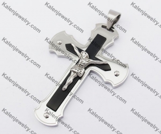 Stainless Steel Jesus Cross Pendant KJP190096