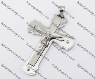 Stainless Steel Jesus Cross Pendant KJP190097